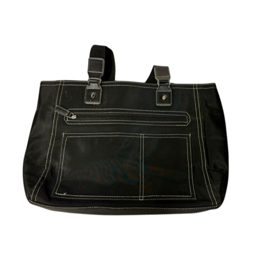 1907 Women's Black Tote Bag with Pink‎ Interior